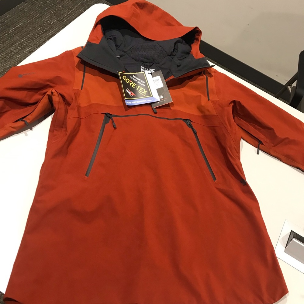 Mountain Hardware Boundry Line Gortex Pullover Jacket | Rust | Size L | NWT |